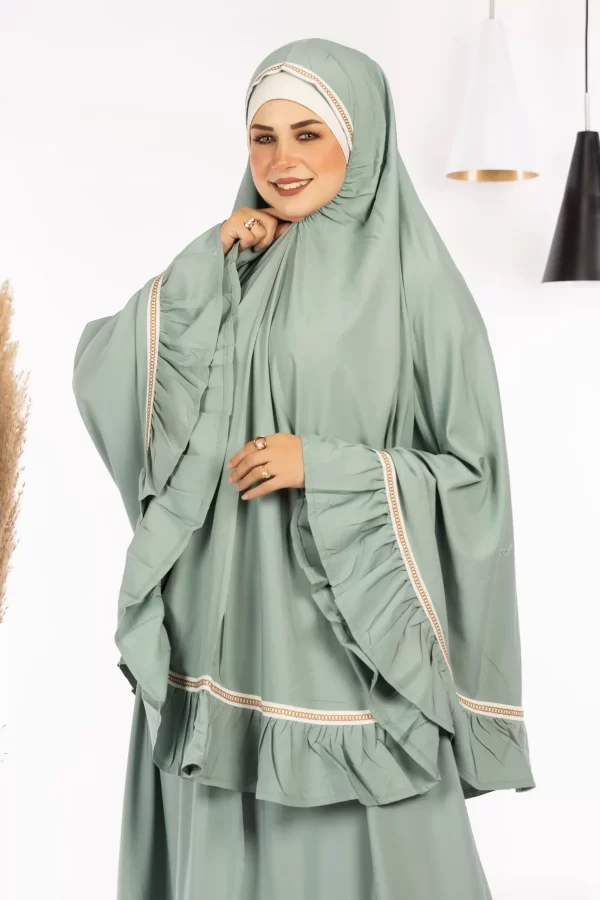 طقم صلاة سادة (خمار وجيبه)