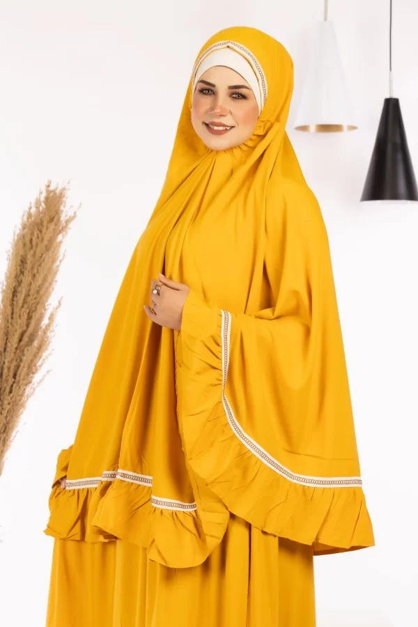 ⁦طقم صلاة قطعتين (خمار وجيبه)⁩ - الصورة ⁦5⁩