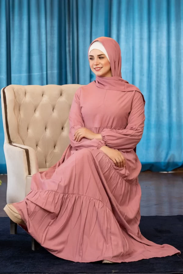 ⁦فستان فسكوز - موديل مكة⁩ - الصورة ⁦2⁩