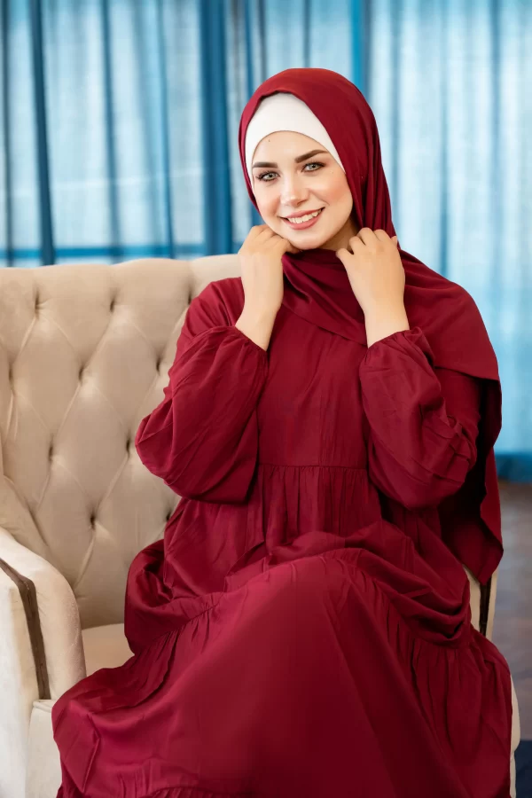 ⁦فستان فسكوز - موديل مكة⁩ - الصورة ⁦5⁩