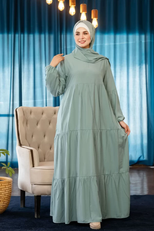 ⁦فستان فسكوز - موديل مكة⁩ - الصورة ⁦2⁩