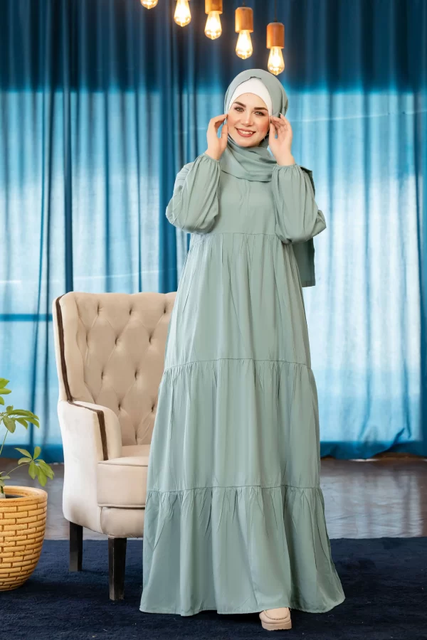 ⁦فستان فسكوز - موديل مكة⁩ - الصورة ⁦4⁩